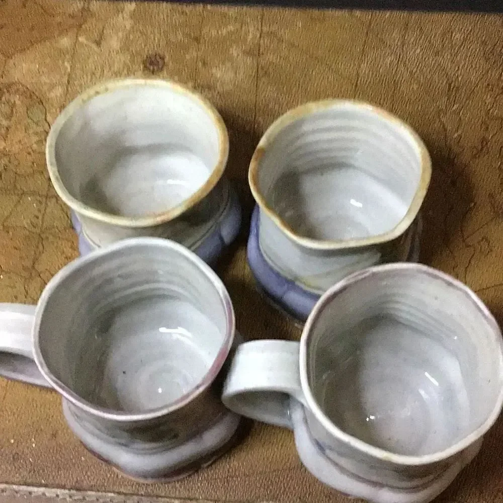 Drink, vintage pottery serving set ￼2 glasses 2 coffee cups and pitcher From Ben